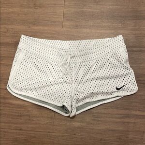 Nike Athletic White Mesh Shorts